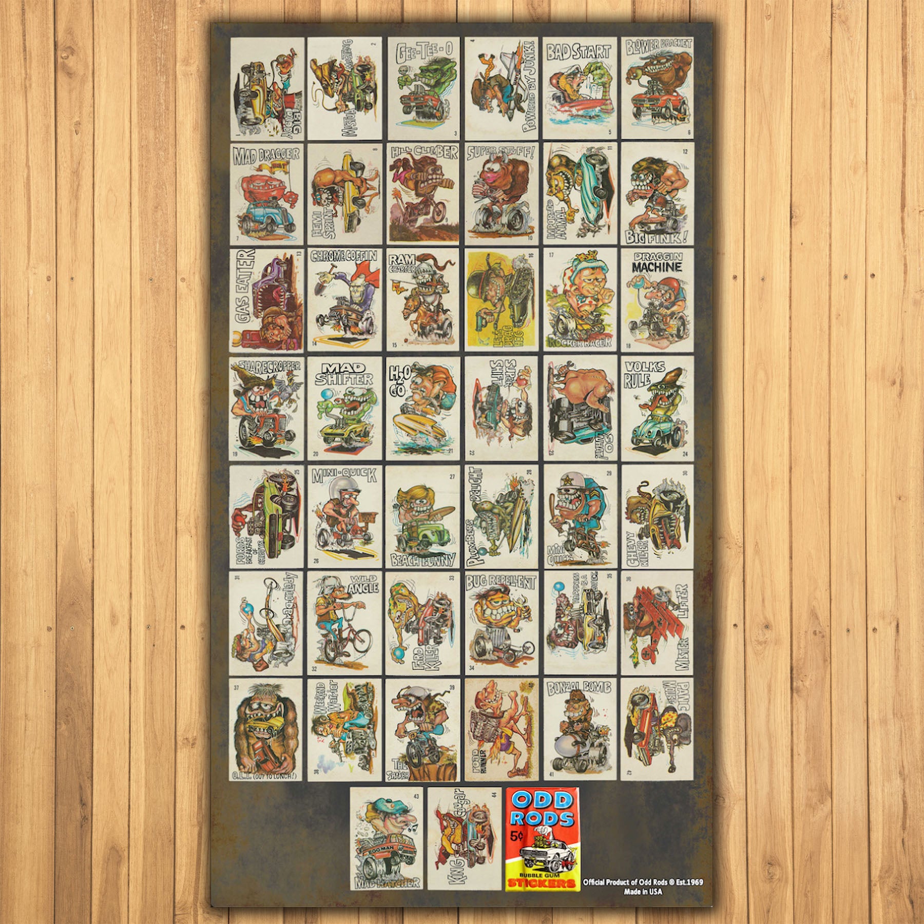 1969 Odd Rods 1st Series Metal Sign | Official Odd Rods