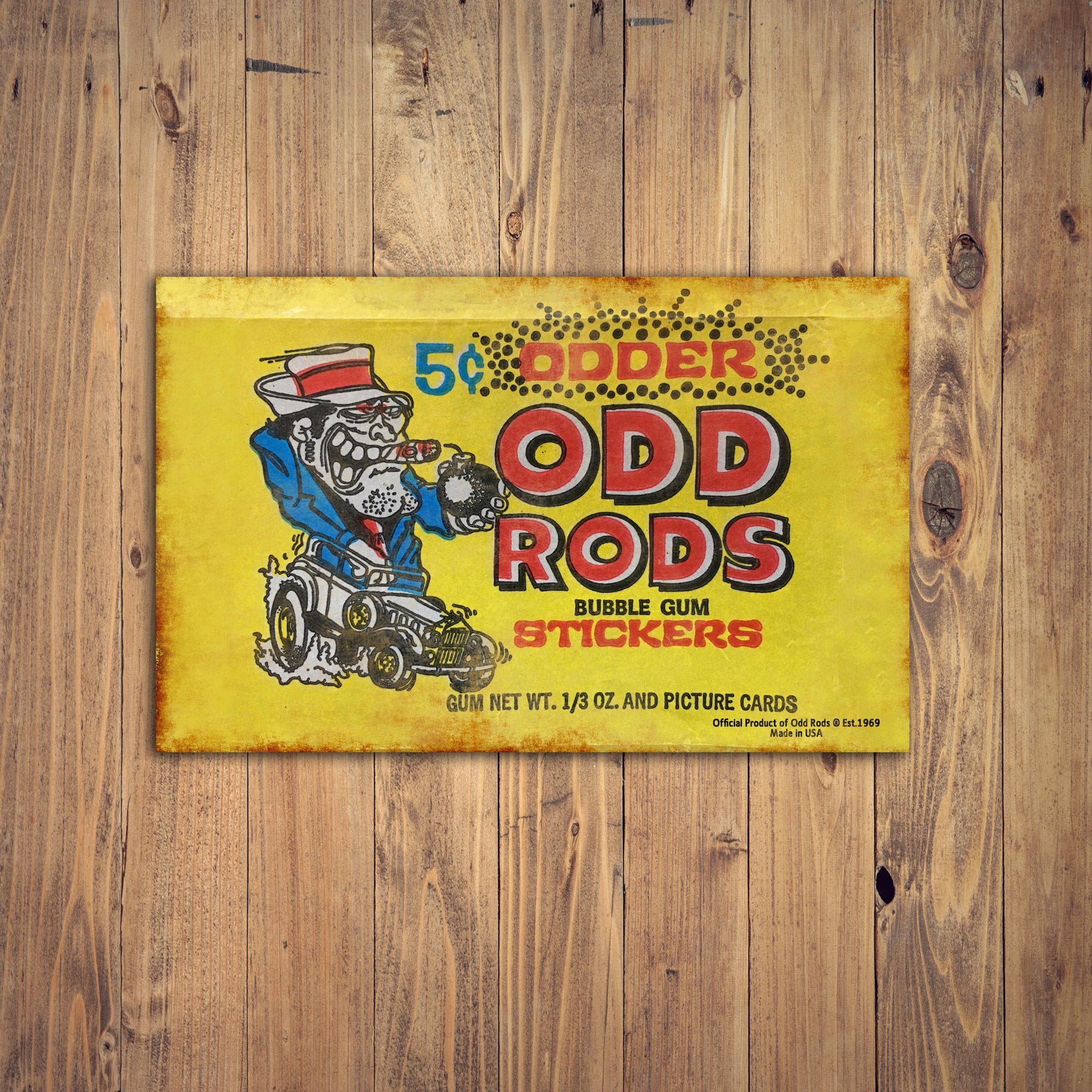 Odder odd rods metal sign official odd rods